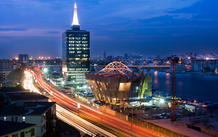 Victoria Island Cityscape in Lagos Nigeria